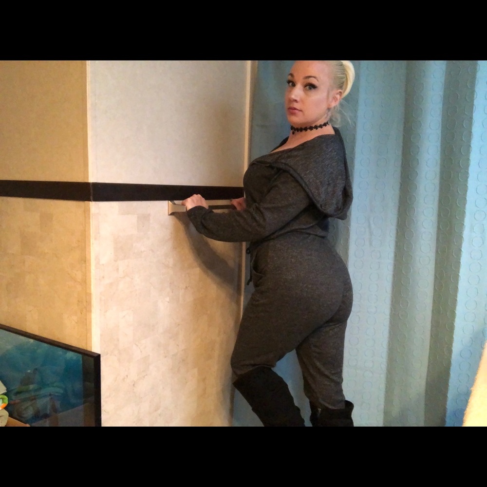 Grey “Yado” brand Jumpsuit, new in packaging